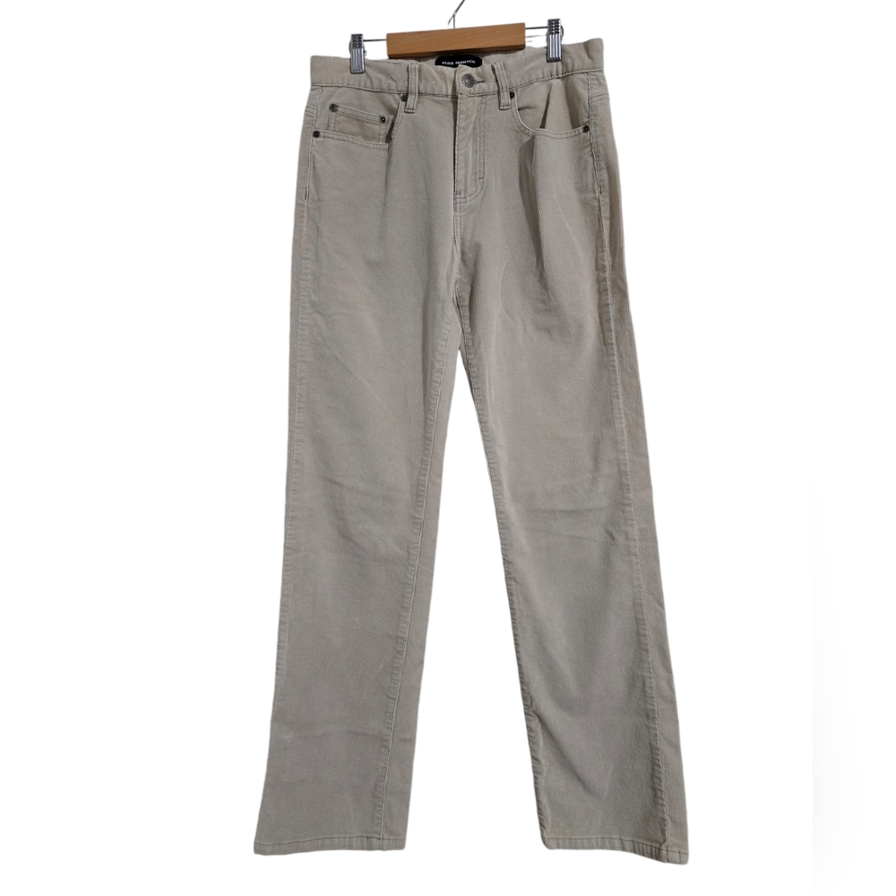 Club Monaco Corduroy Straight Leg‎ Pant Cream size 30 x 32